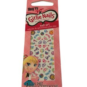 Fingrs Girlie Nails Little Nails for Little Fingers Nail Art Decals Sheet